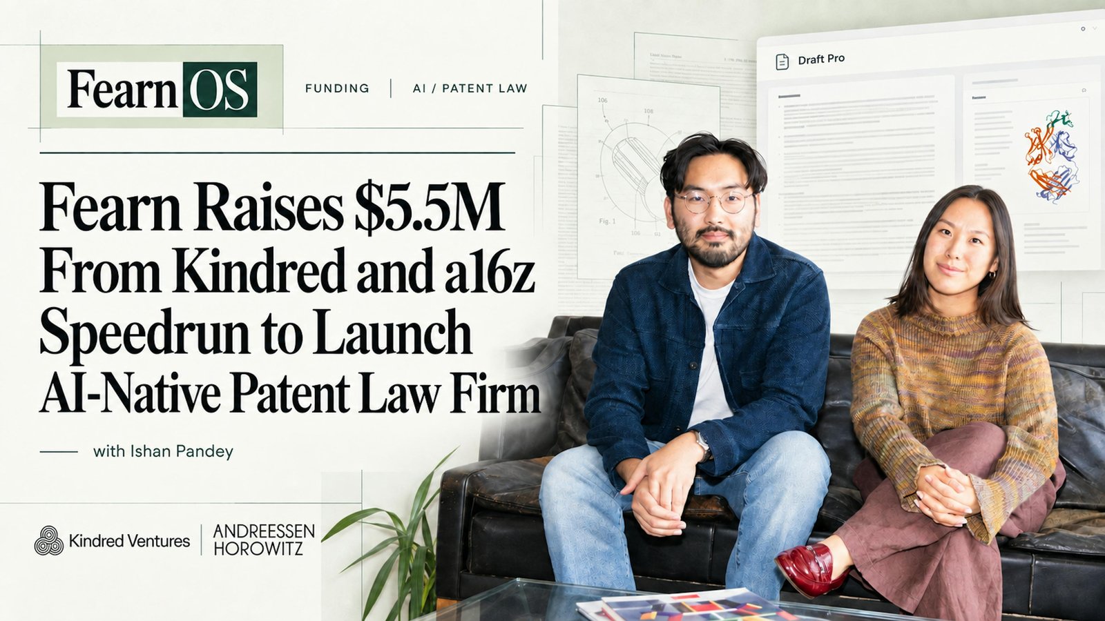 Fearn Debuts as AI-Native Patent Law Firm After $5.5M Raise, Promising Applications in Hours